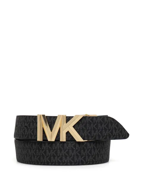 Michael Michael Kors monogrammed leather belt Black 29558818
