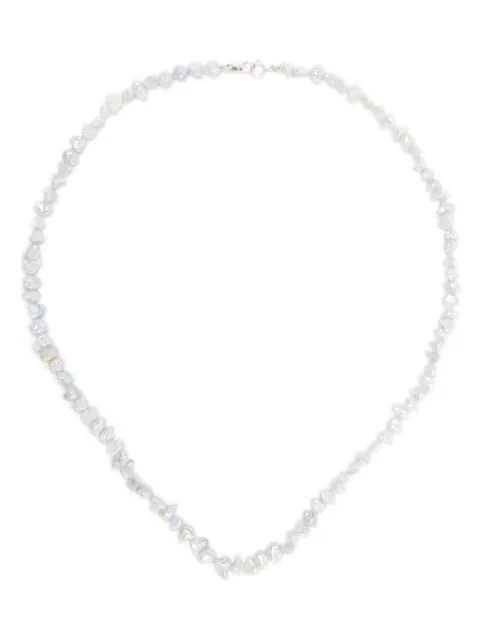 Mizuki ST6 pearl necklace Silver ST6