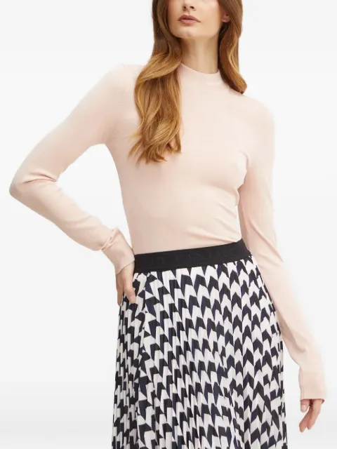 Karl Lagerfeld logo mock-neck knitwear Pink 236W2010567