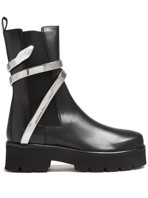 René Caovilla 45mm Juniper boots Black C12319045VVS1NE02