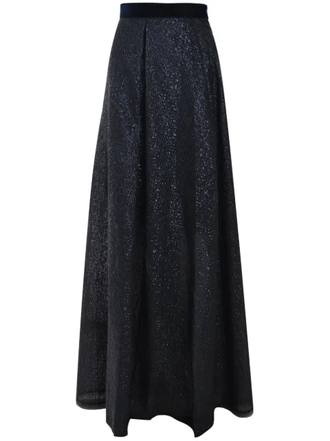 Talbot Runhof organza maxi skirt Blue EL010614NE15