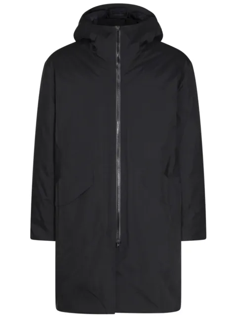 Veilance hooded zip-up parka Black X000009013