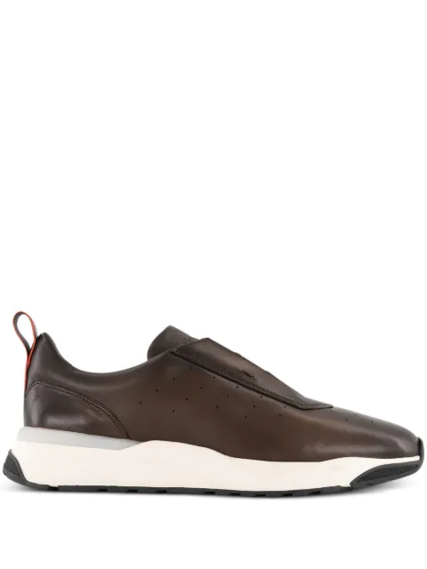 Santoni leather sneakers Brown MBIM22027BINTGONT50