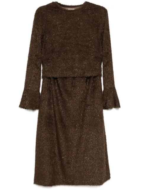 b+ab glitter detail set dress Brown 4W658AS