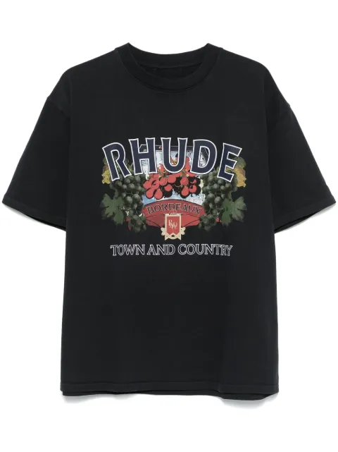 RHUDE Town and Country T-shirt Black RHFW24TT07012