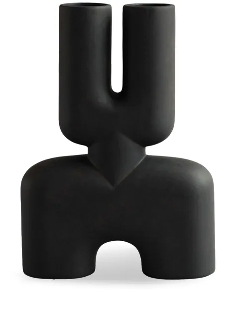 101 Copenhagen medium Cobra Double vase Black 245007
