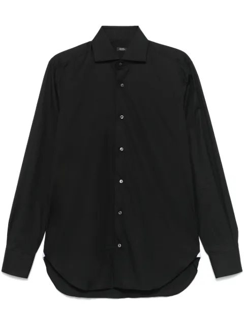 Barba poplin shirt Black U13PZ2708