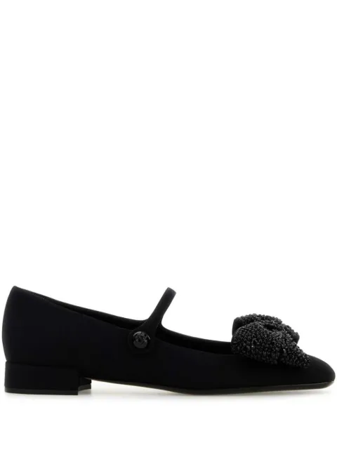 Valentino Garavani Bowjane ballerina shoes Black WS0KI3WJH