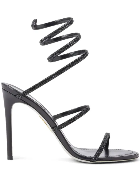 René Caovilla 105mm Cleo sandals Black C12369105R001V050