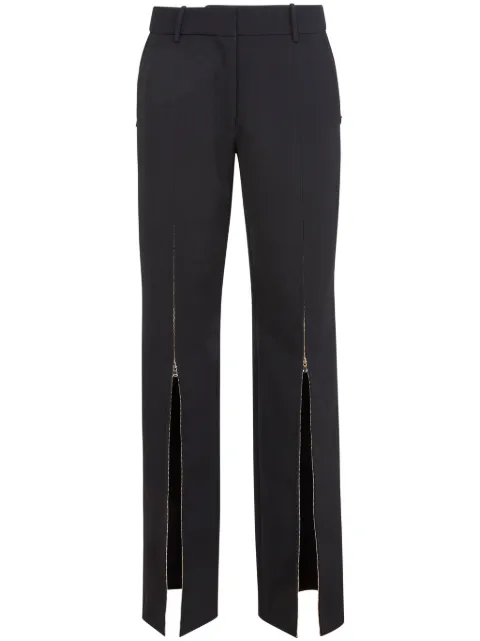 Fleur Du Mal zip-up split trousers Black PA01870100