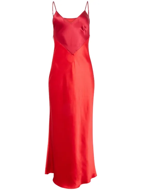 Fleur Du Mal silk slip dress Red SL01490323