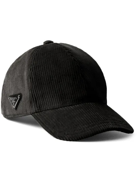 Prada corduroy baseball cap Black 2HC27413I4