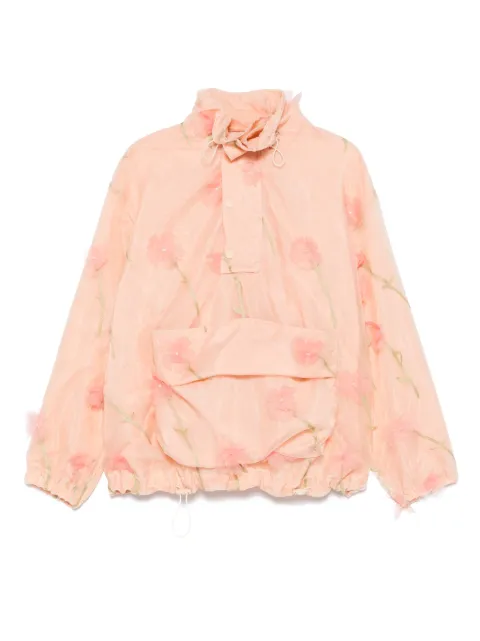 Simone Rocha layered cargo flap jacket Pink 61231245NUDE