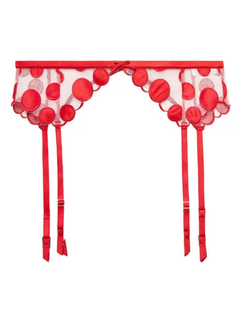 Fleur Du Mal polka-dot garter Red GR00580323