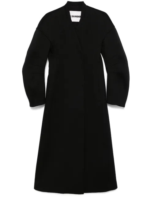 Jil Sander V-neck coat Black J03AA0168J40212