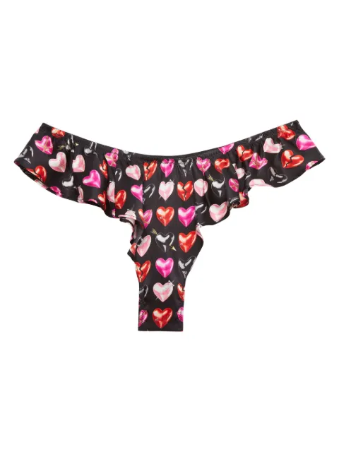 Fleur Du Mal Luxe Flutter thong Black PY03420981