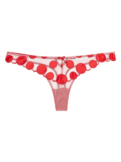 Fleur Du Mal polka-dot briefs Red PY03780323