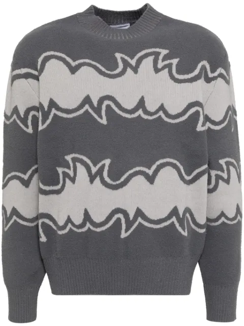 BLUEMARBLE jacquard-knitted jumper Grey SW36KN18B24GRE