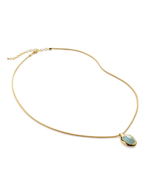 Monica Vinader gemstone-embellished necklace Gold GPNKZIMBCAM