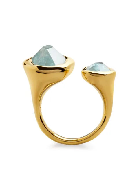 Monica Vinader Odyssey open ring Gold GPRGZIMBCAM