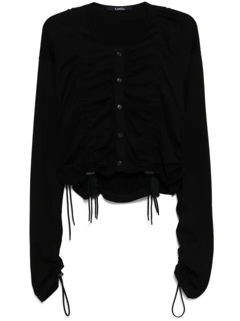 Yohji Yamamoto elasticated cardigan Black LOT02038