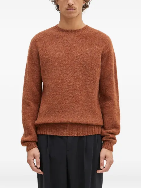 Norse Projects Birnir brushed crew-neck sweater Orange N450520
