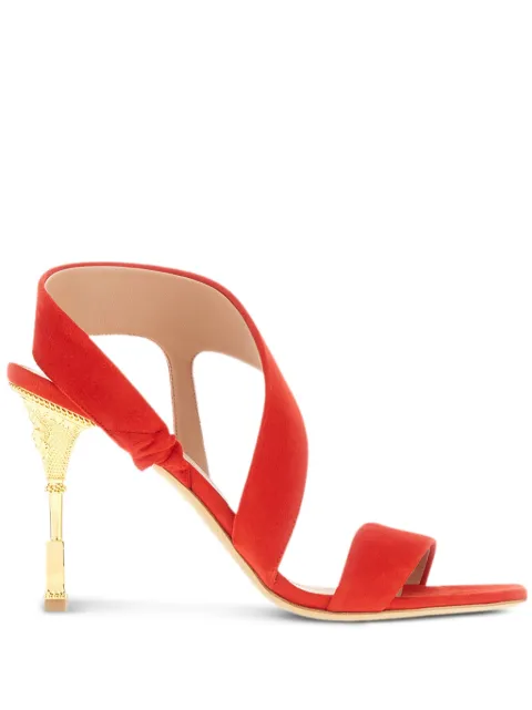Balmain Moneta sandals Red CN1UH958LCMK
