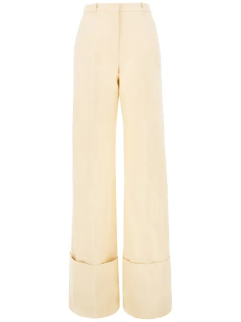 Del Core cotton trousers Neutrals C1PP001532T0677