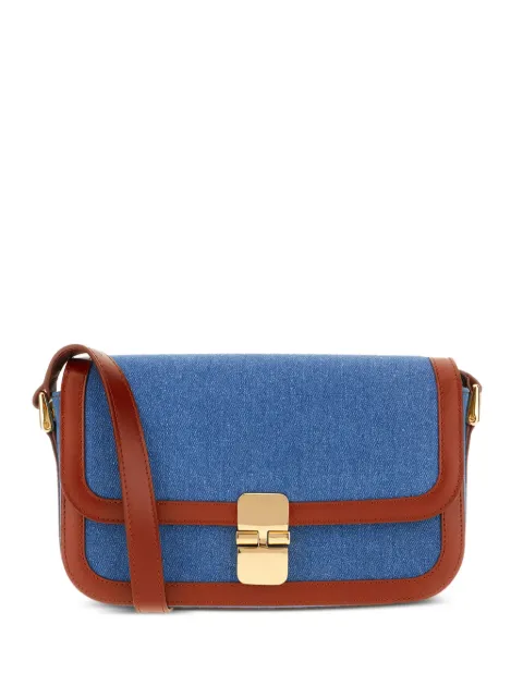 A.P.C. mini Grace crossbody bag Blue COHDHF61615