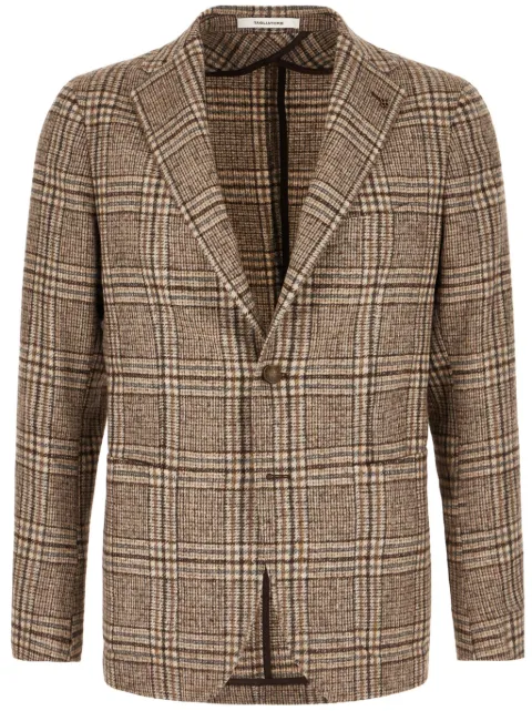 Tagliatore checked single-breasted blazer Neutrals 1SMC22K850035