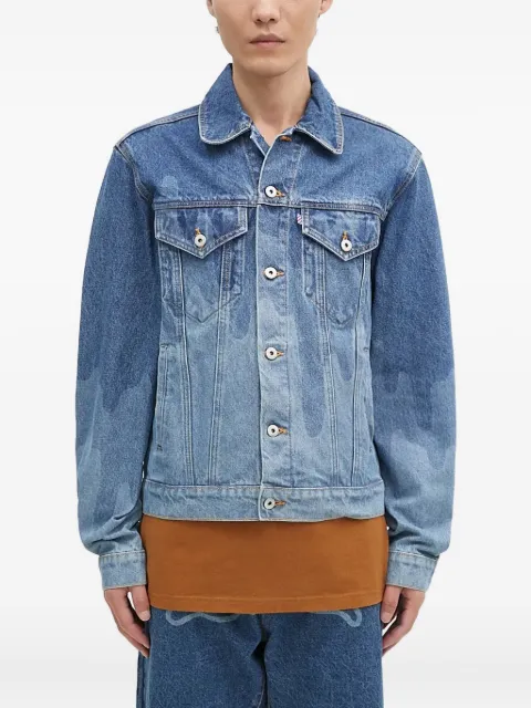 ICECREAM dripping-logo denim jacket Blue IC24369