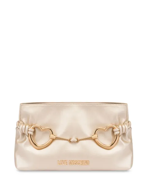 Love Moschino heart-plaque cross body bag Pink JC4034PP1MLB1