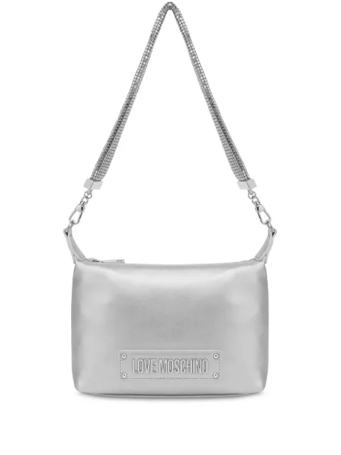 Love Moschino logo shoulder bag Silver JC4140PP1MLO0