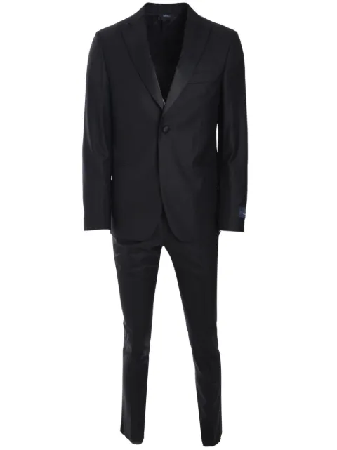 Tombolini classic two-piece suit Black Q520E003
