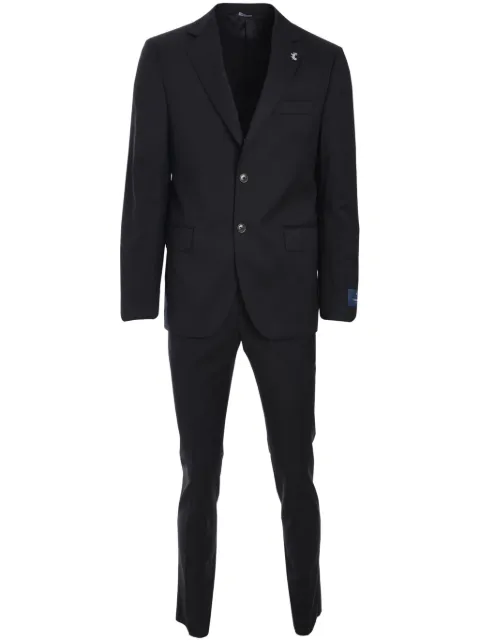 Tombolini single-breasted suit Black A565IFZQ