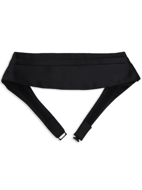 Tombolini silk cummerbund Black WFAYZU03