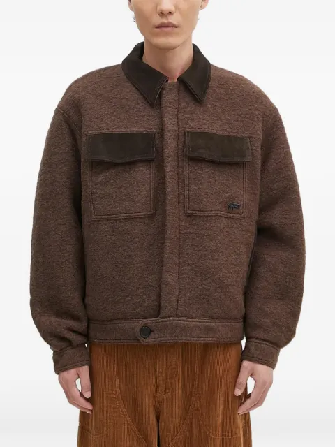 Filling Pieces flap-pocket collared jacket Brown 78614121933