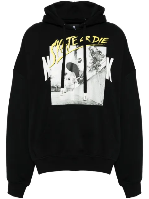 Haculla skate-or-die hoodie Black HA02BEKH03