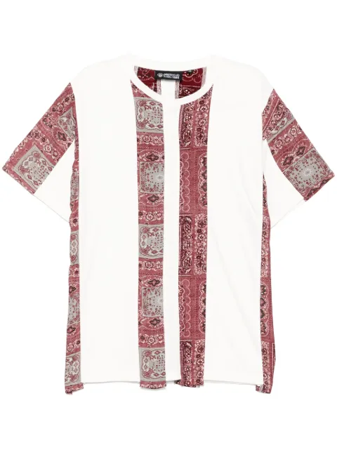 Mostly Heard Rarely Seen spliced paisley T-shirt White MH02BET06