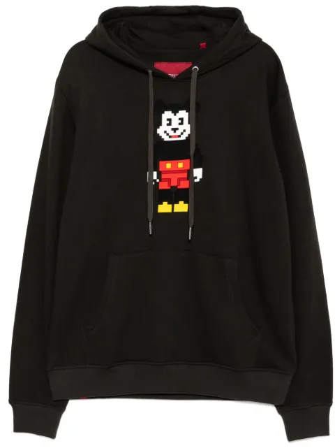 Mostly Heard Rarely Seen 8-Bit mouse-bear hoodie Grey MHEB02BEKH08