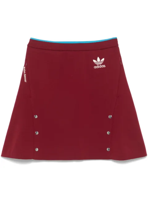 adidas x Wales Bonner knitted midi skirt Red JL9588