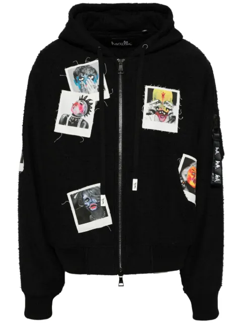 Haculla Polaroid collection bomber jacket Black HA02BEX01