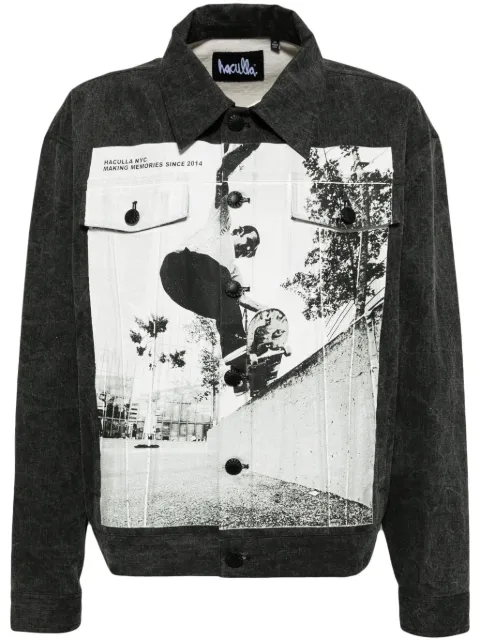 Haculla making memories denim jacket Grey HA02BEX03