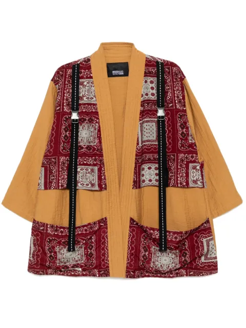 Mostly Heard Rarely Seen Fisherman Kimono jacket Brown MH02BEX03
