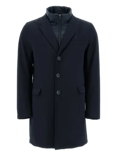 Herno single-breasted coat Blue CA000178U12522