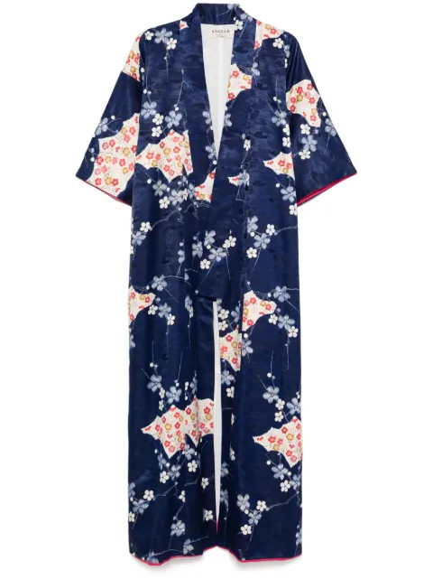 A.N.G.E.L.O. Vintage Cult 1970s pre-owned floral-print kimono Blue ANG450LA