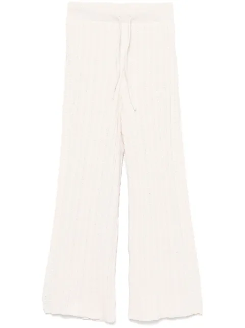 adidas cable-knit track pants Neutrals JN7658