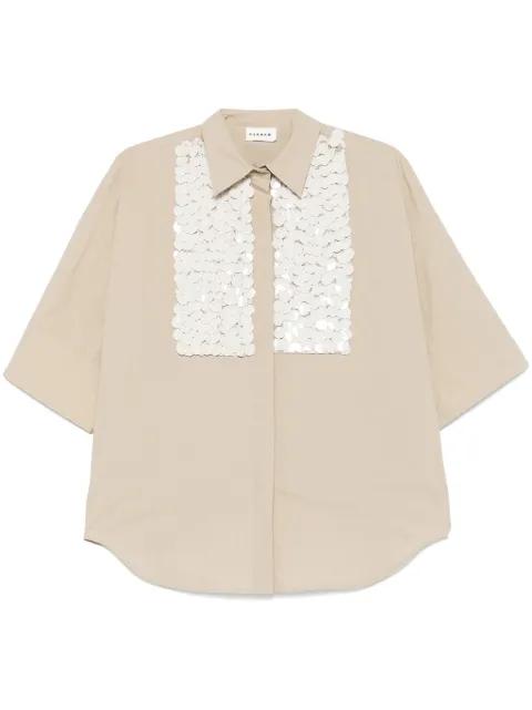 P.A.R.O.S.H. embellished shirt Neutrals D381244CANYOX25