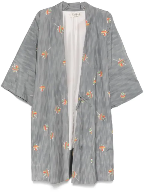 A.N.G.E.L.O. Vintage Cult 1970s pre-owned graphic-print kimono Grey ANG380SRA