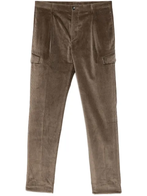 Tagliatore corduroy trousers Brown PLANG14300009V